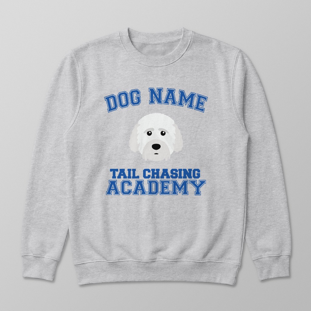 Tail Chasing Academy: Personalized {breedFullName} Sweatshirt