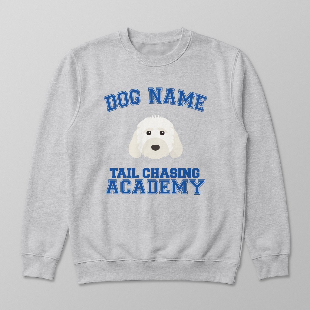 Tail Chasing Academy: Personalized {breedFullName} Sweatshirt