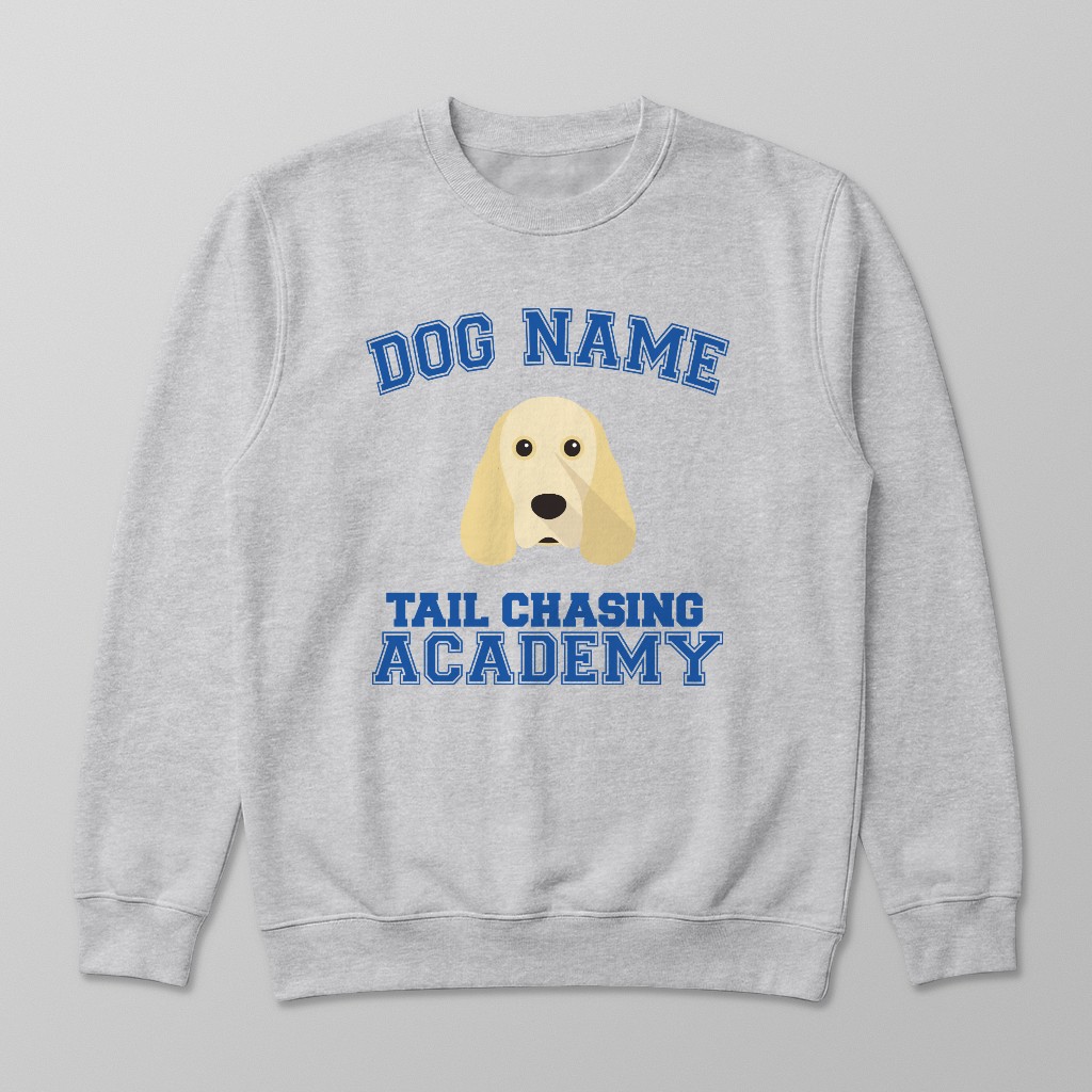 Tail Chasing Academy: Personalized {breedFullName} Sweatshirt