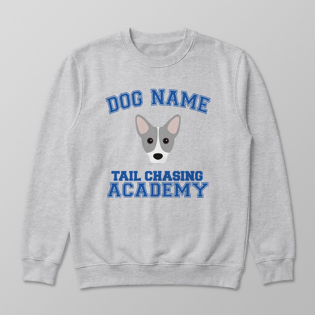 Tail Chasing Academy: Personalized {breedFullName} Sweatshirt