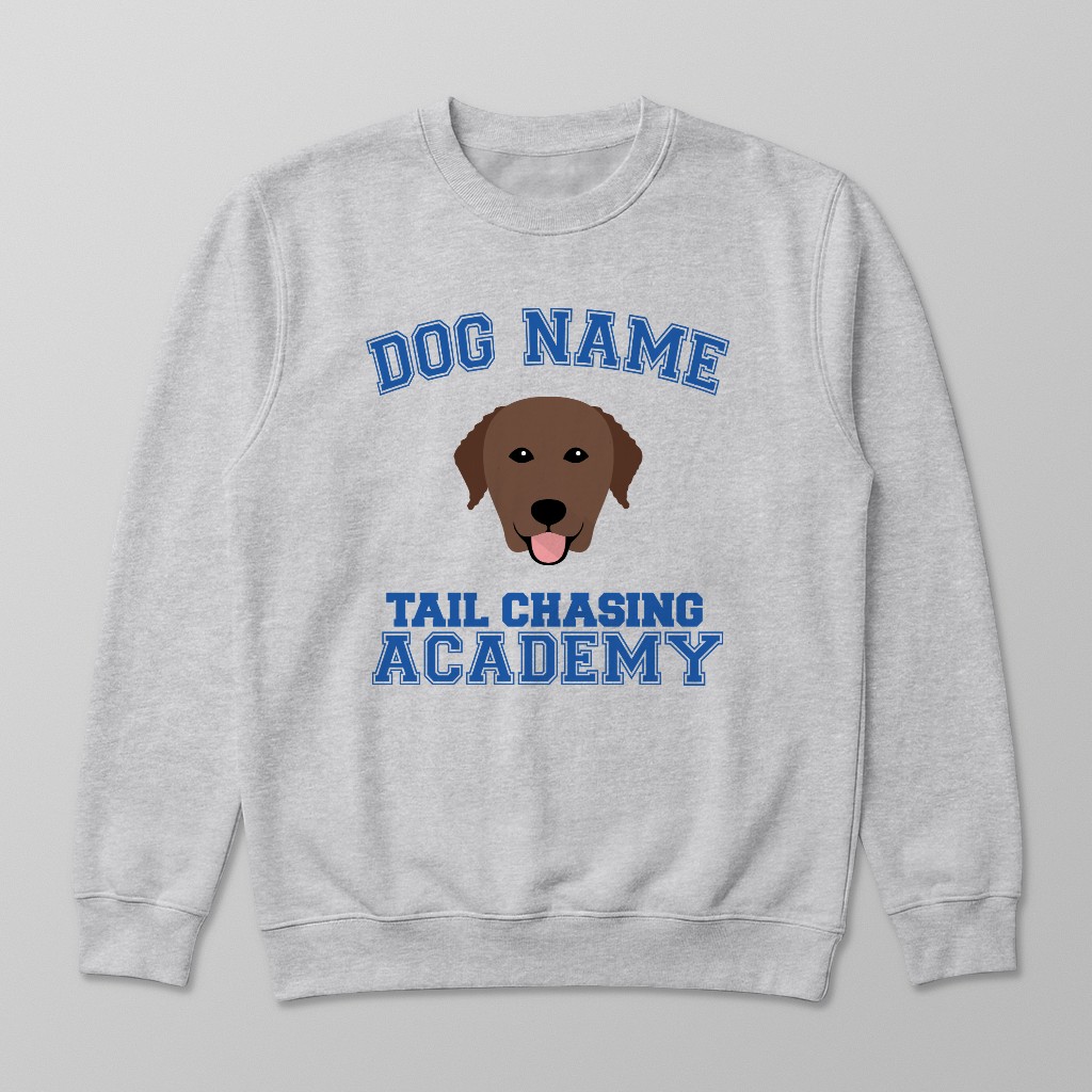Tail Chasing Academy: Personalized {breedFullName} Sweatshirt