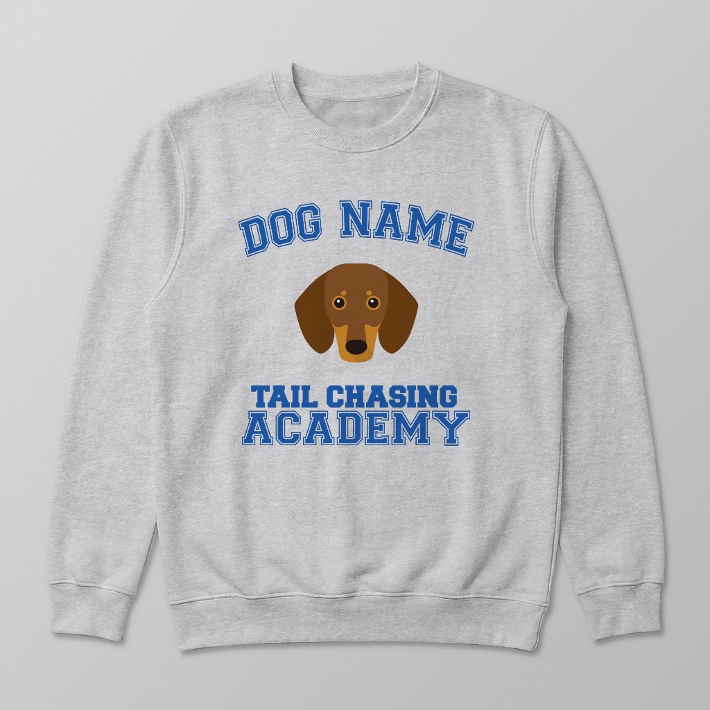 Tail Chasing Academy: Personalized {breedFullName} Sweatshirt
