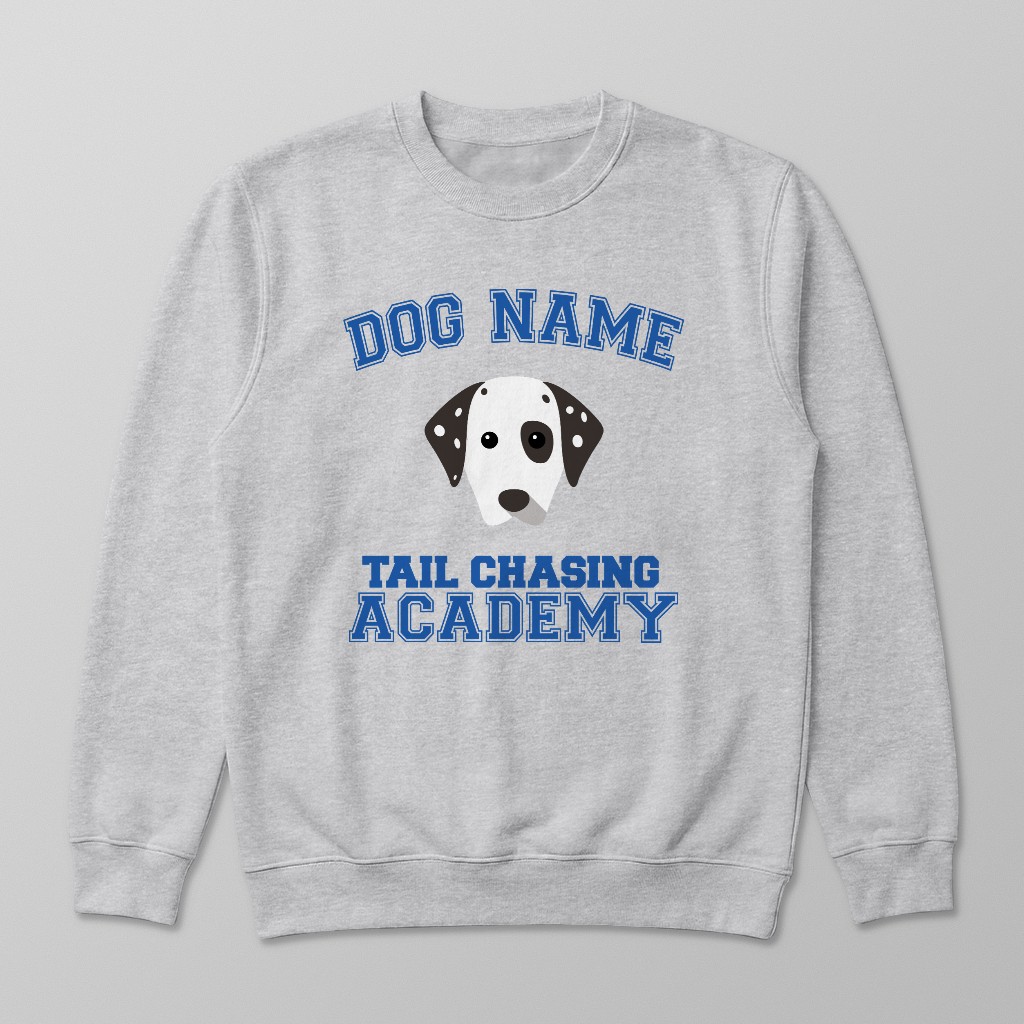 Tail Chasing Academy: Personalized {breedFullName} Sweatshirt
