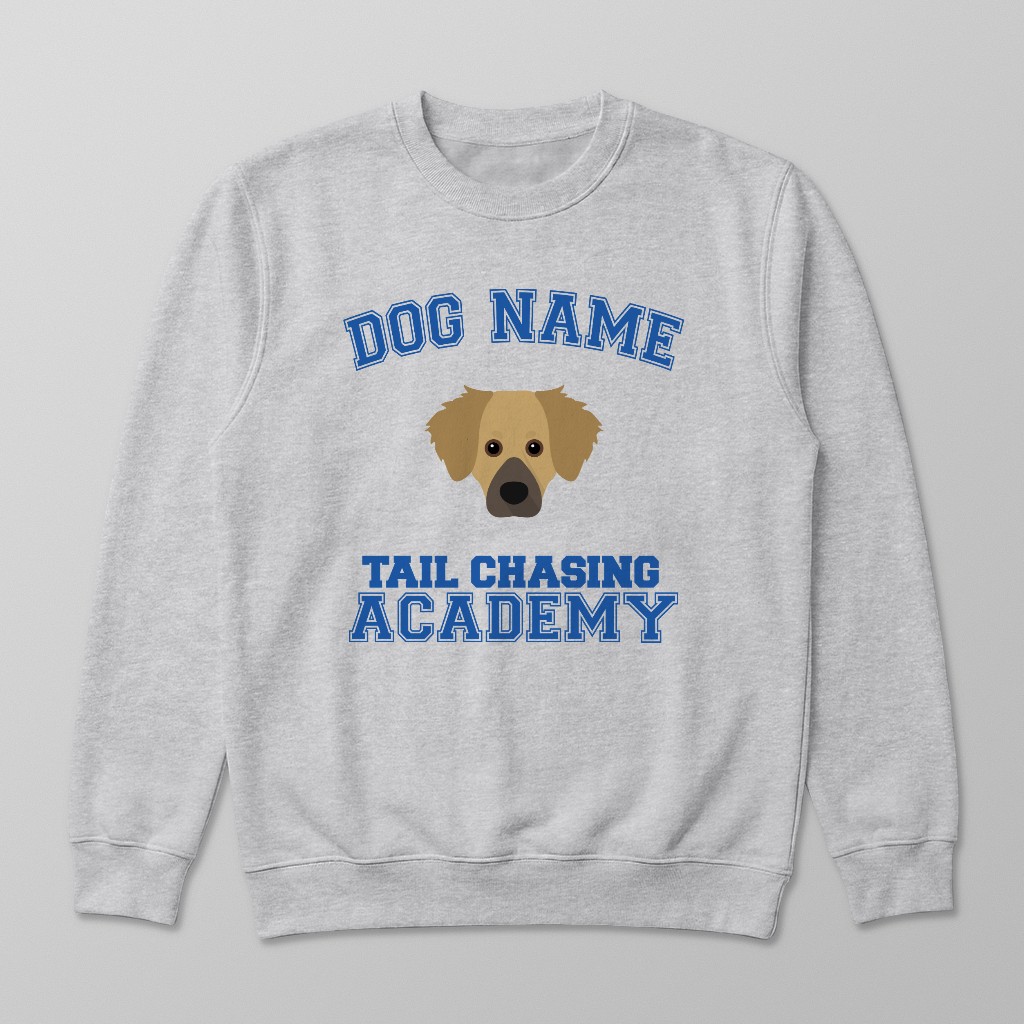 Tail Chasing Academy: Personalized {breedFullName} Sweatshirt