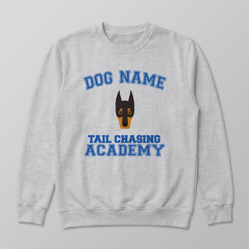 Tail Chasing Academy: Personalized {breedFullName} Sweatshirt