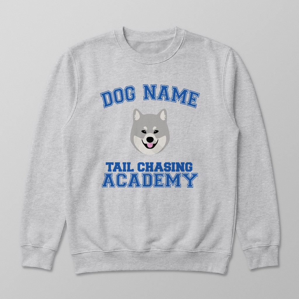 Tail Chasing Academy: Personalized {breedFullName} Sweatshirt
