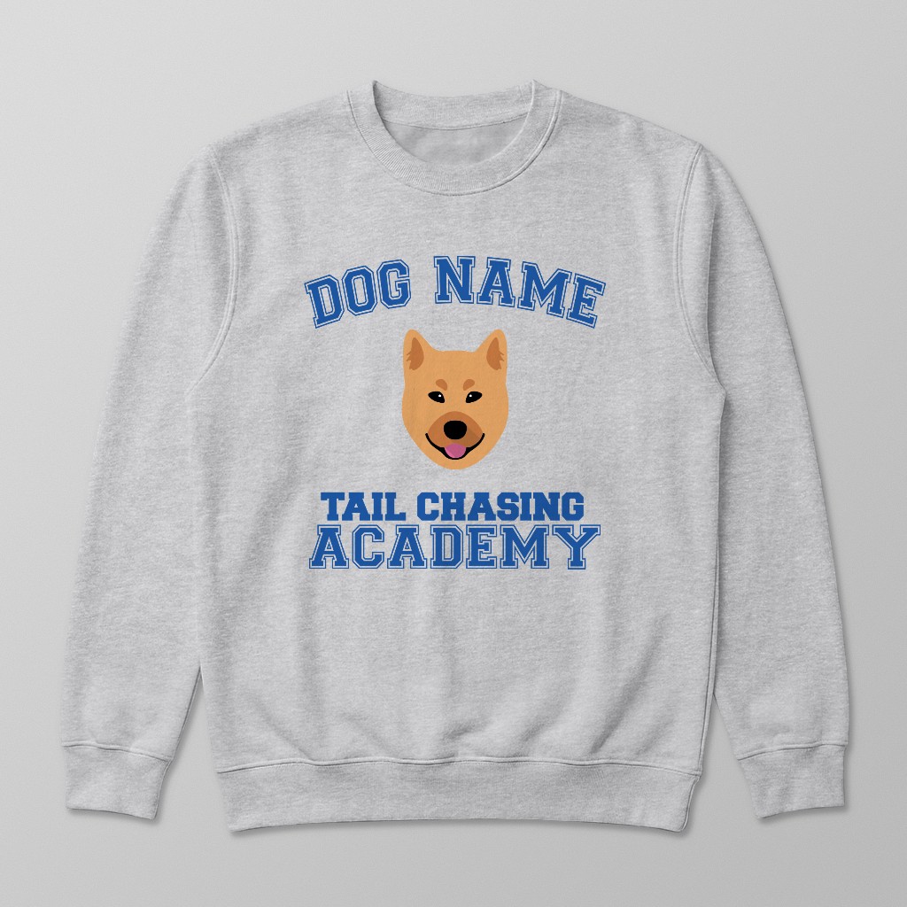 Tail Chasing Academy: Personalized {breedFullName} Sweatshirt