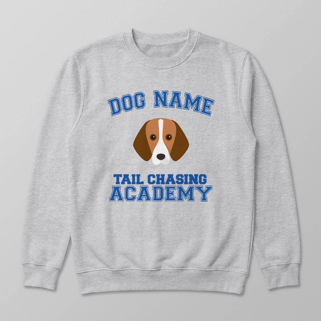 Tail Chasing Academy: Personalized {breedFullName} Sweatshirt