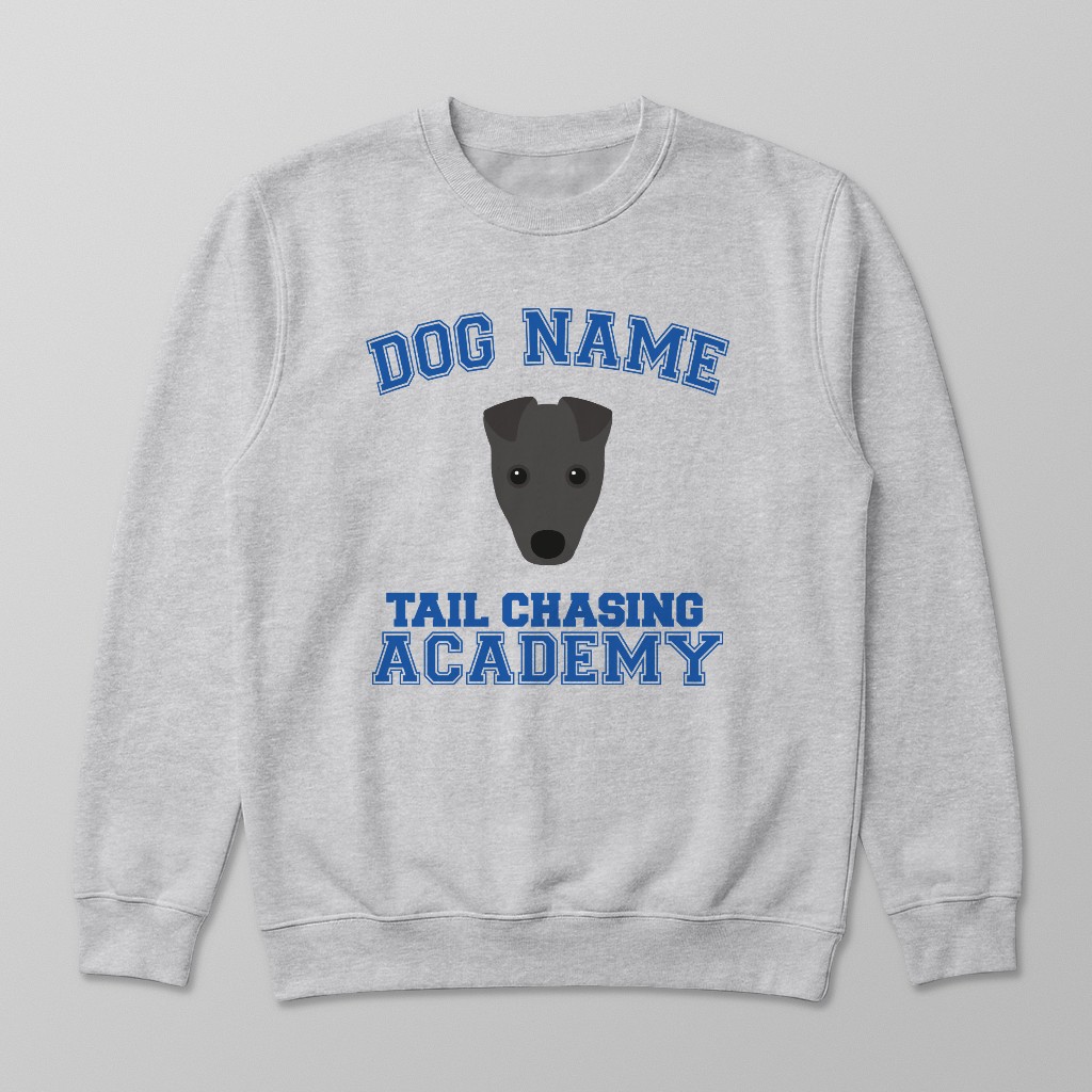 Tail Chasing Academy: Personalized {breedFullName} Sweatshirt