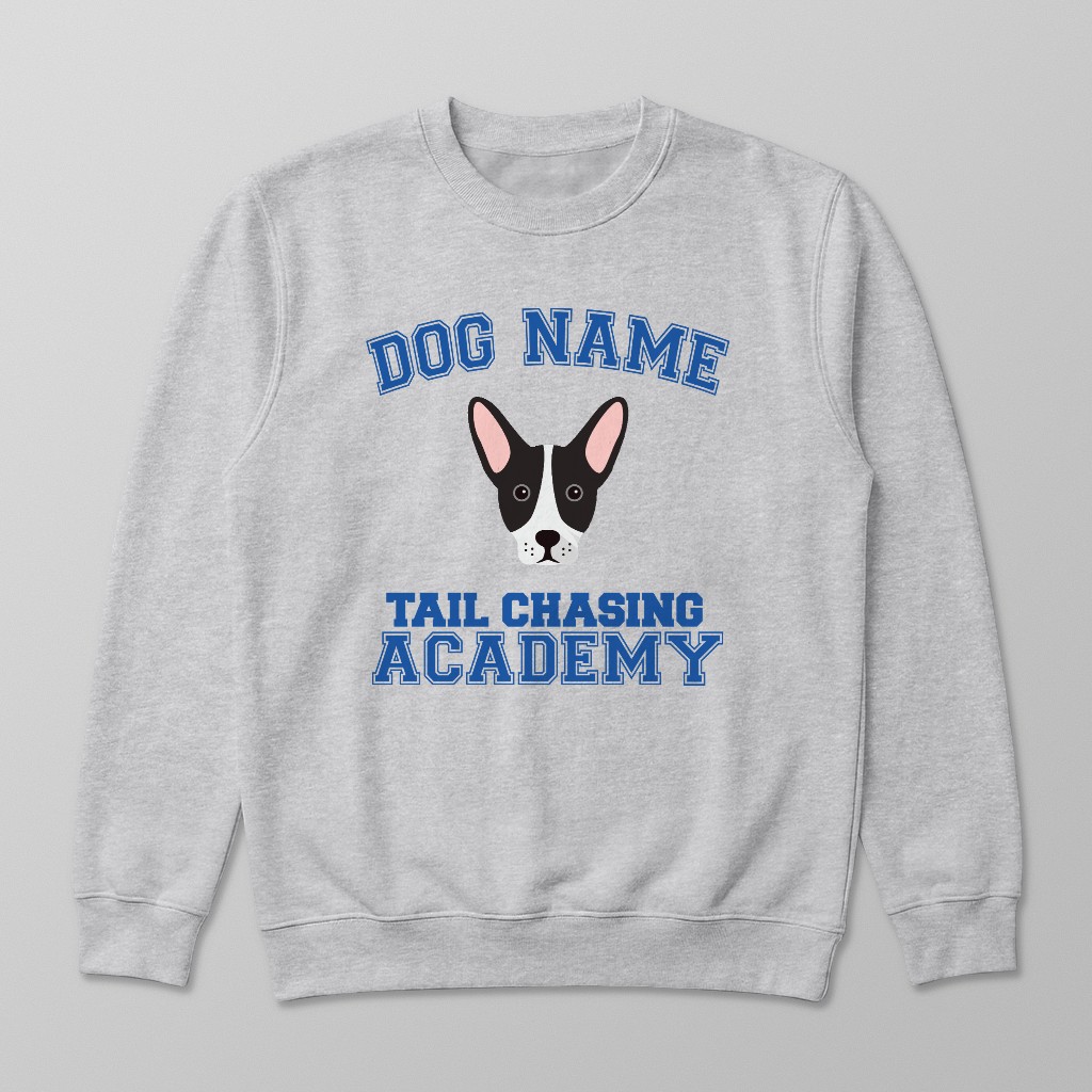 Tail Chasing Academy: Personalized {breedFullName} Sweatshirt