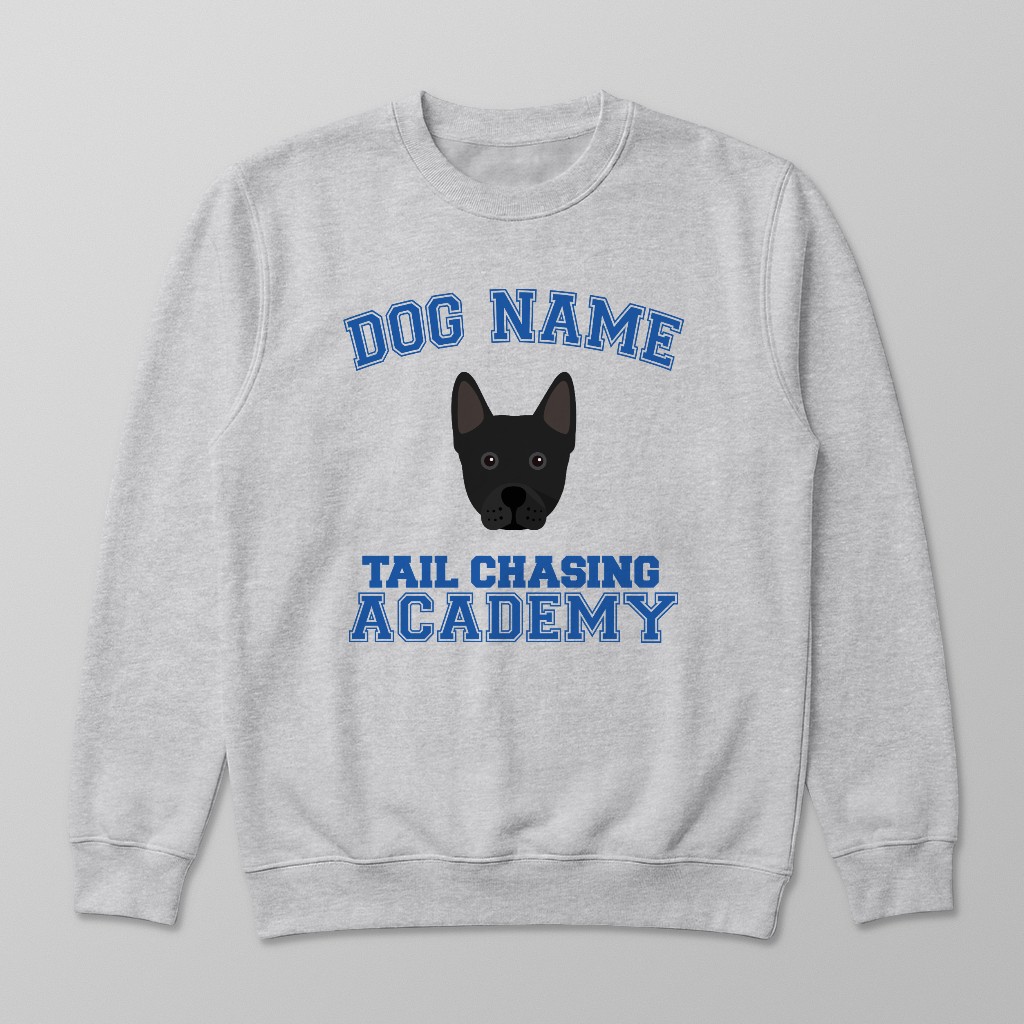 Tail Chasing Academy: Personalized {breedFullName} Sweatshirt
