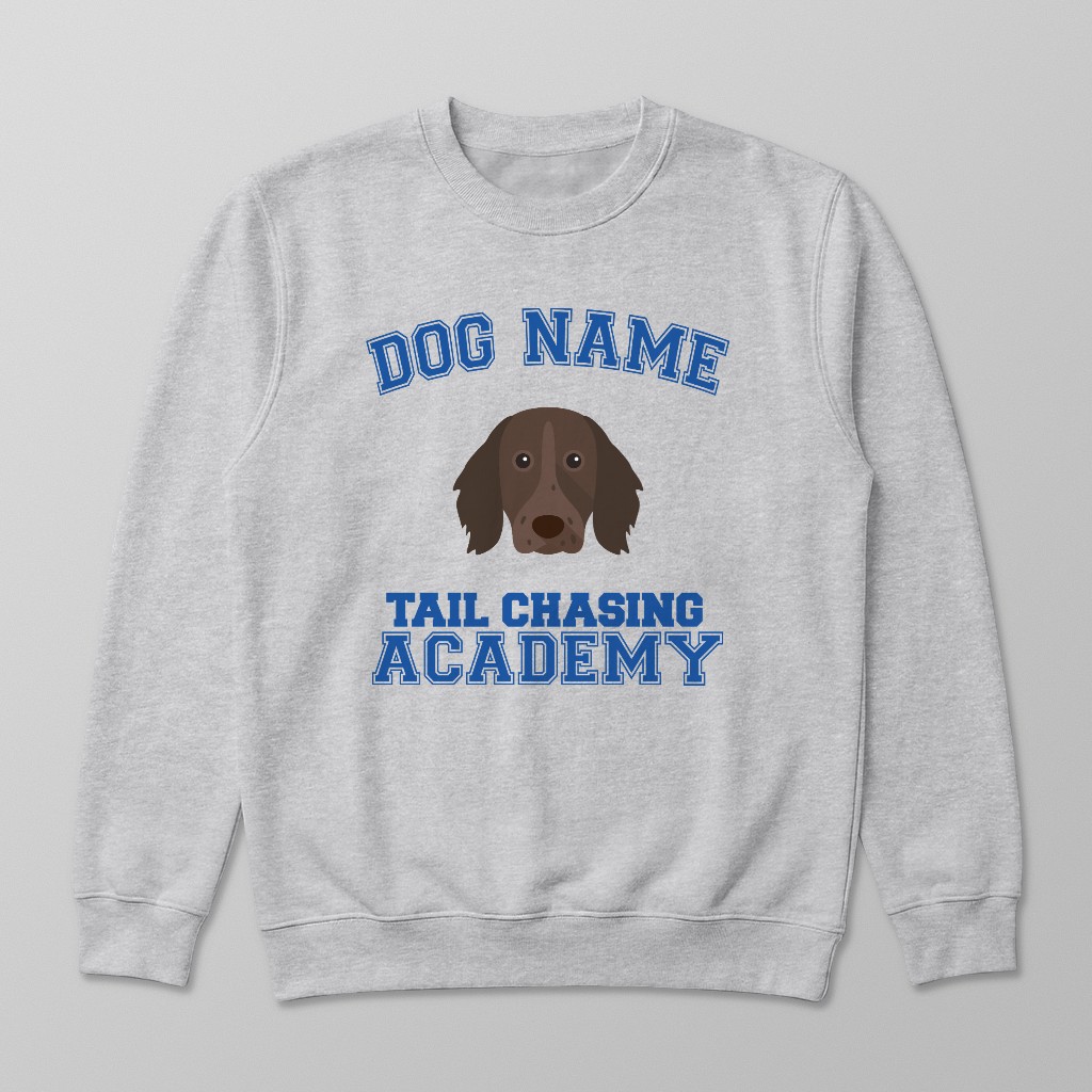 Tail Chasing Academy: Personalized {breedFullName} Sweatshirt