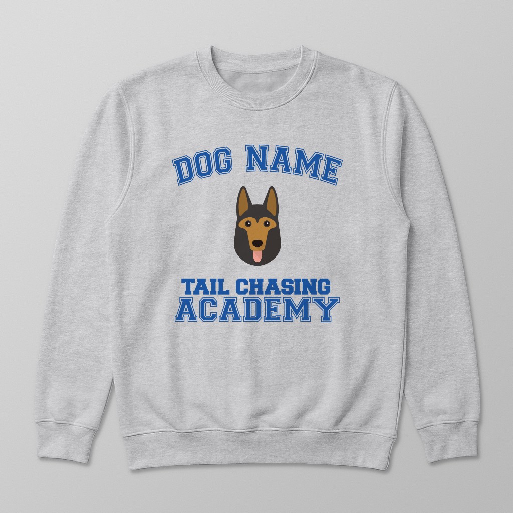 Tail Chasing Academy: Personalized {breedFullName} Sweatshirt
