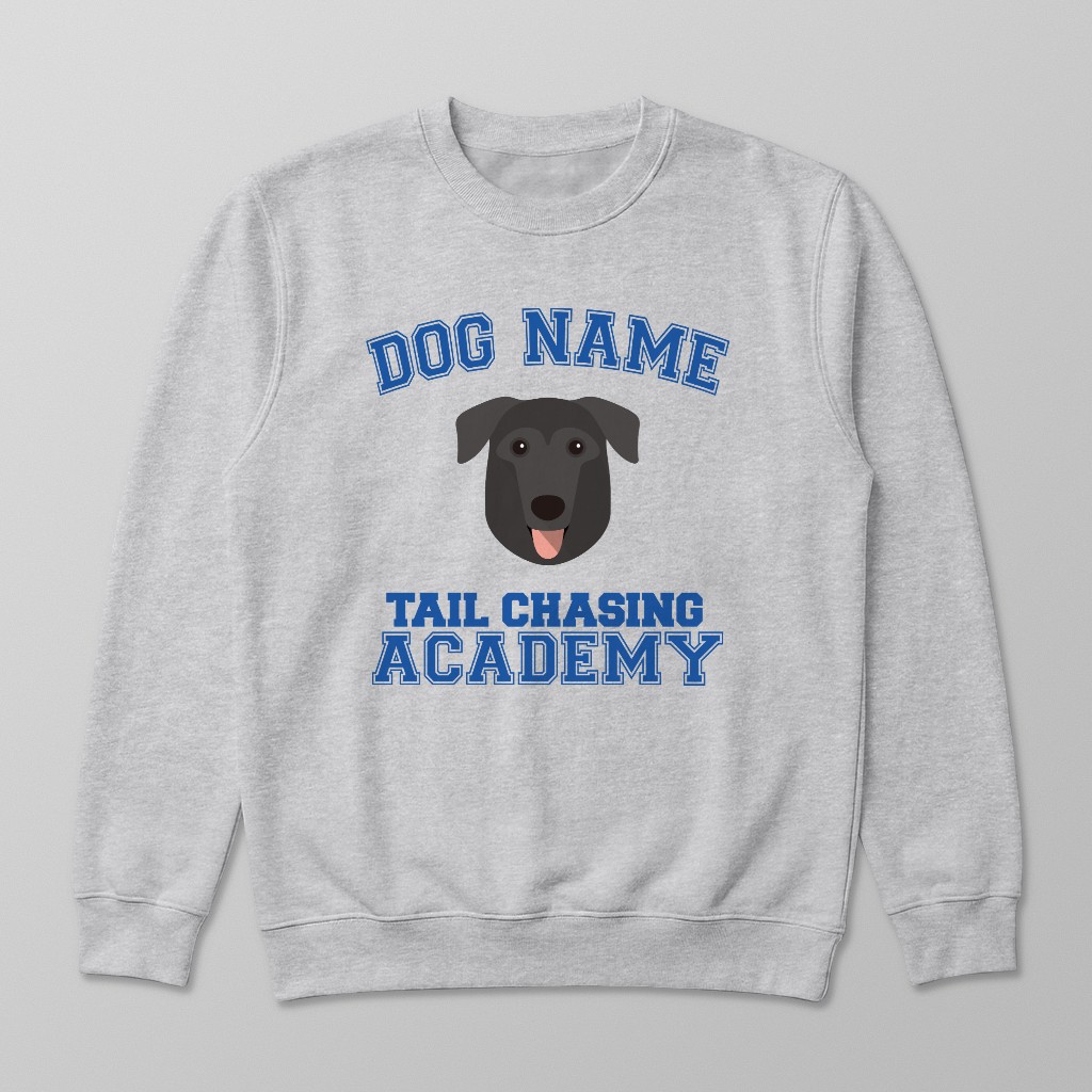 Tail Chasing Academy: Personalized {breedFullName} Sweatshirt
