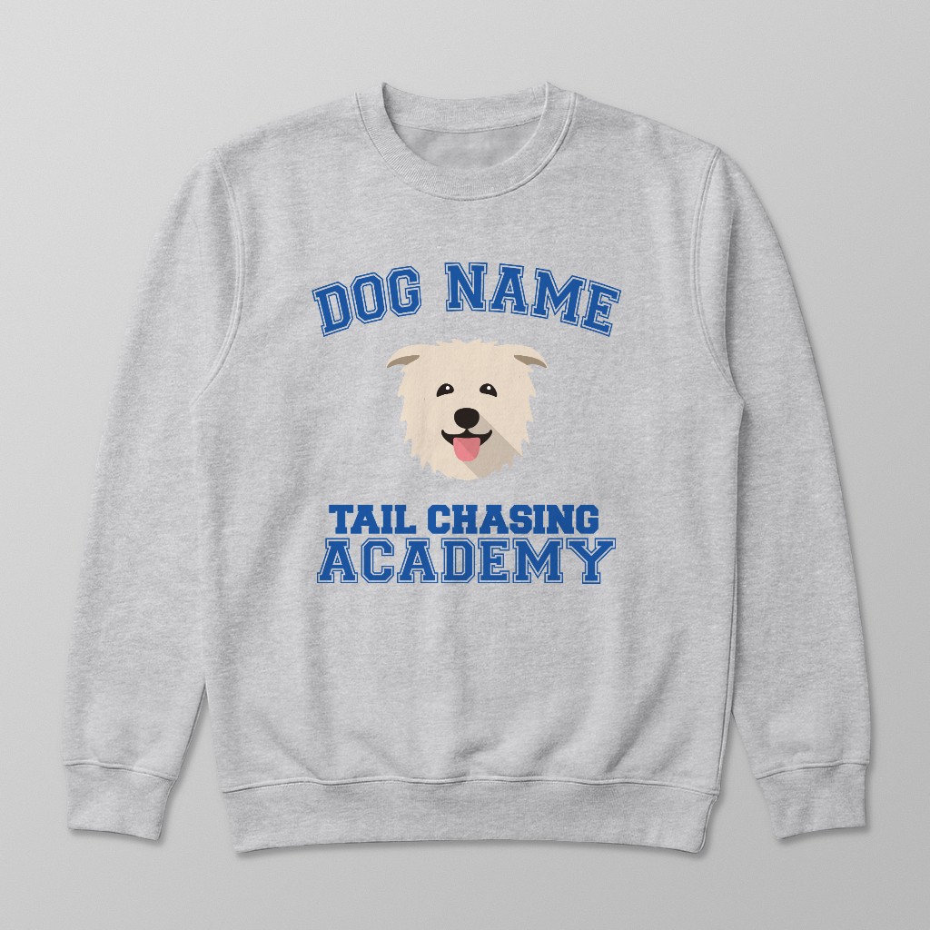 Tail Chasing Academy: Personalized {breedFullName} Sweatshirt
