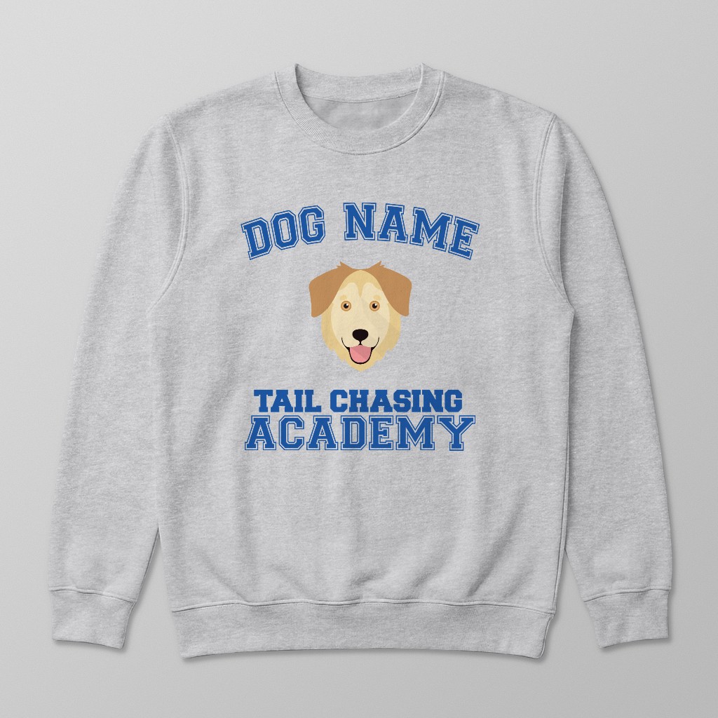 Tail Chasing Academy: Personalized {breedFullName} Sweatshirt