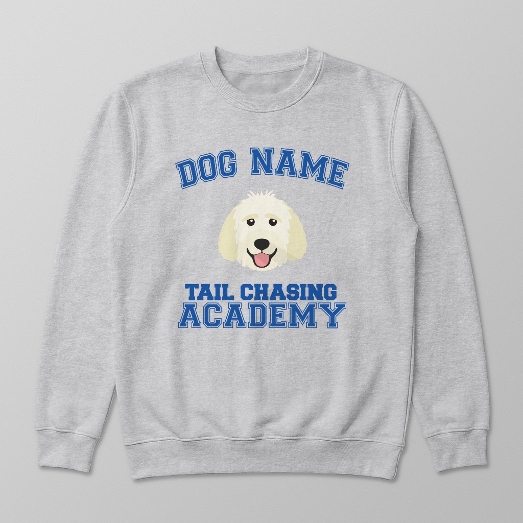 Tail Chasing Academy: Personalized {breedFullName} Sweatshirt
