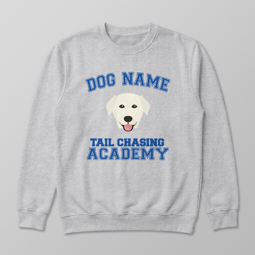 Tail Chasing Academy: Personalized {breedFullName} Sweatshirt