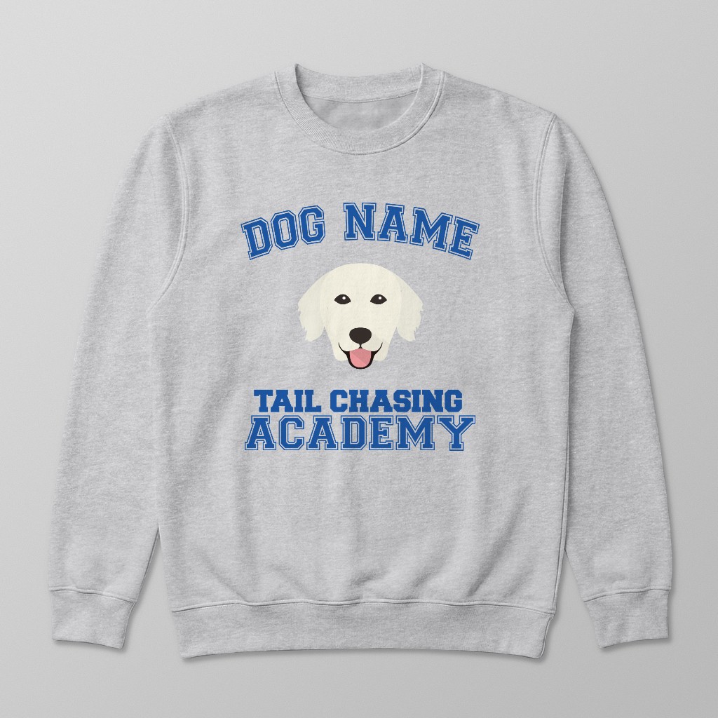 Tail Chasing Academy: Personalized {breedFullName} Sweatshirt
