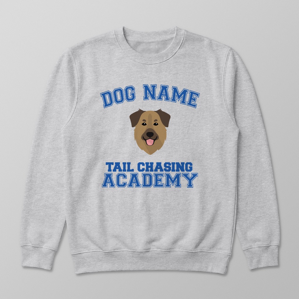 Tail Chasing Academy: Personalized {breedFullName} Sweatshirt
