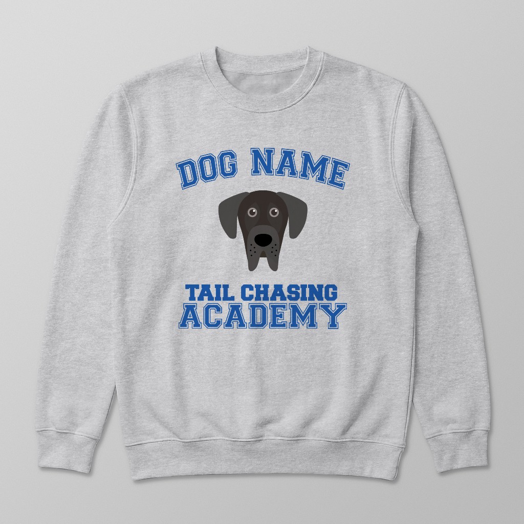 Tail Chasing Academy: Personalized {breedFullName} Sweatshirt
