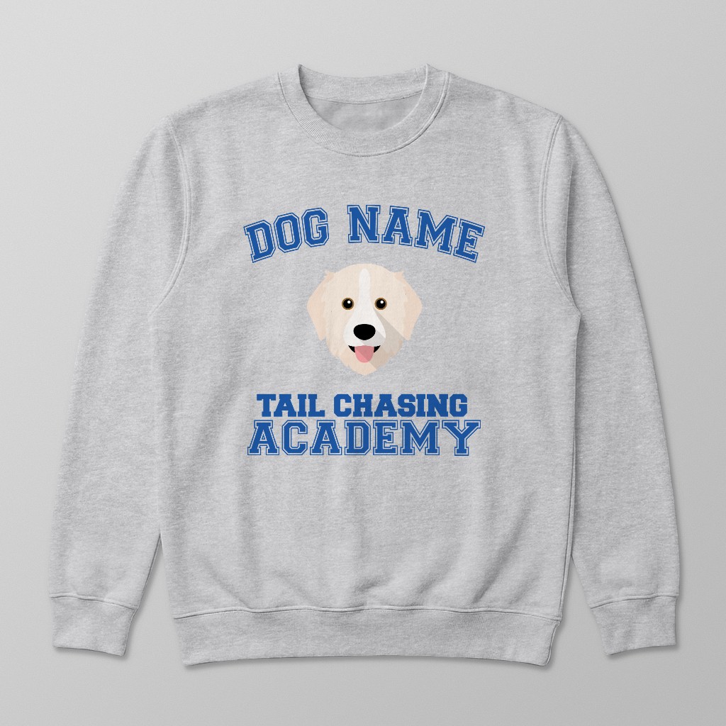 Tail Chasing Academy: Personalized {breedFullName} Sweatshirt