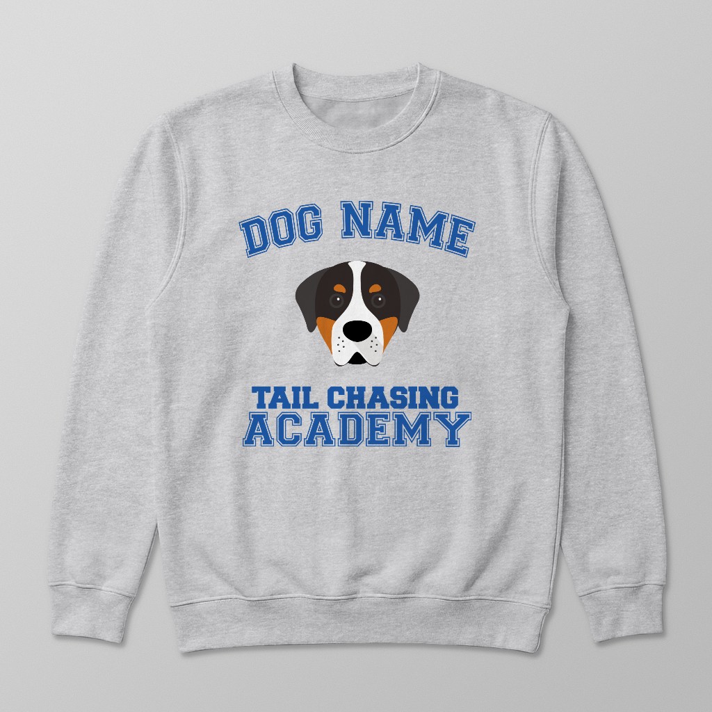Tail Chasing Academy: Personalized {breedFullName} Sweatshirt