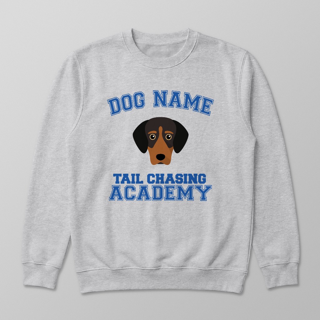 Tail Chasing Academy: Personalized {breedFullName} Sweatshirt