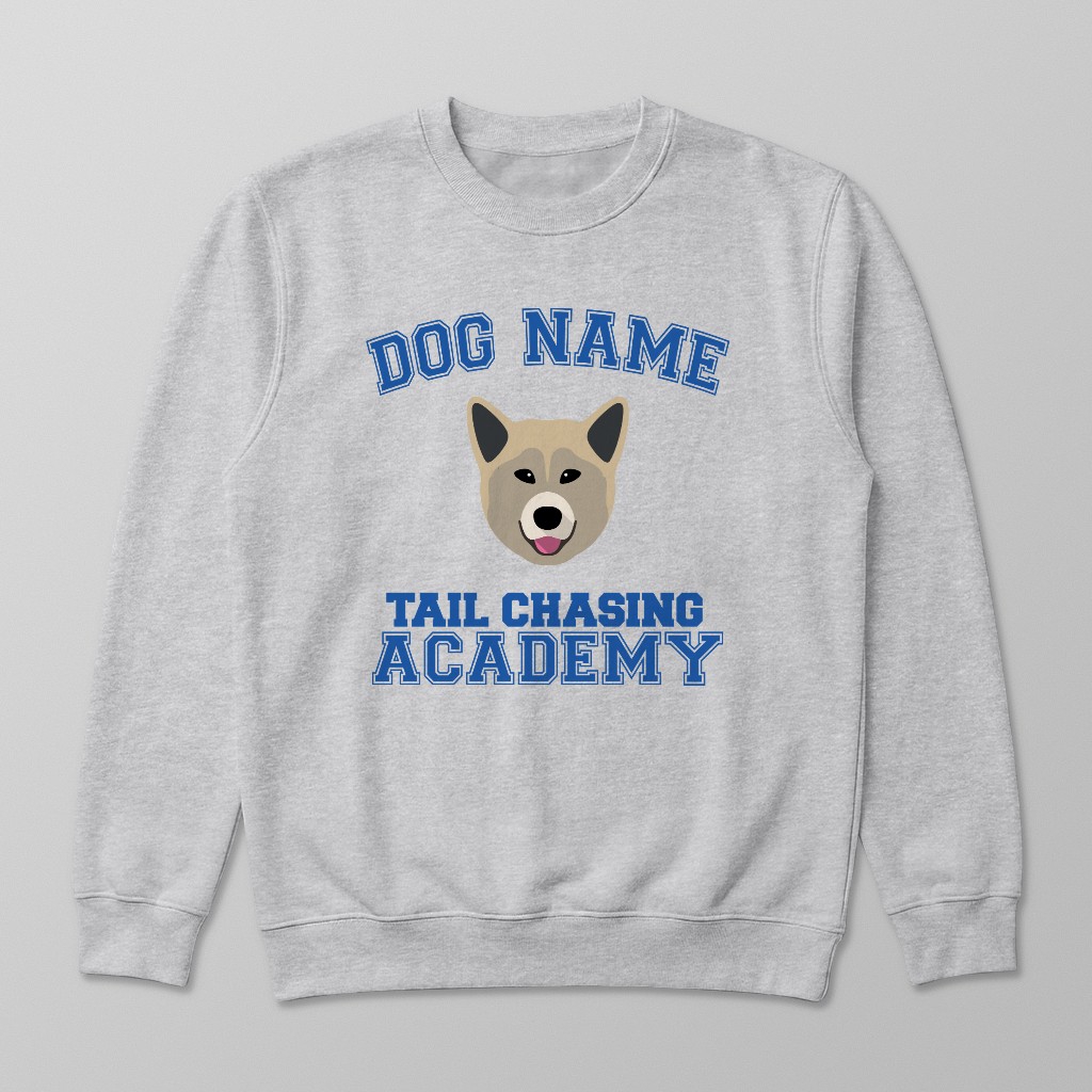 Tail Chasing Academy: Personalized {breedFullName} Sweatshirt