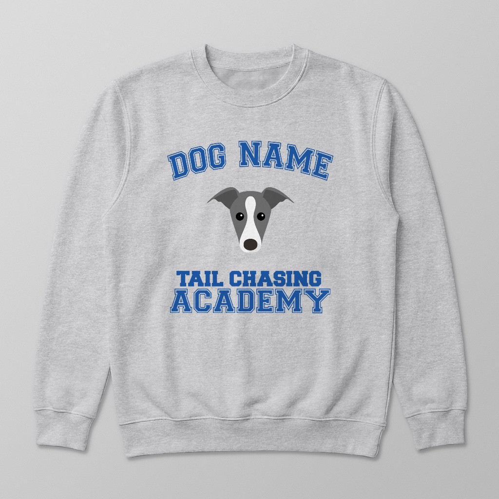 Tail Chasing Academy: Personalized {breedFullName} Sweatshirt