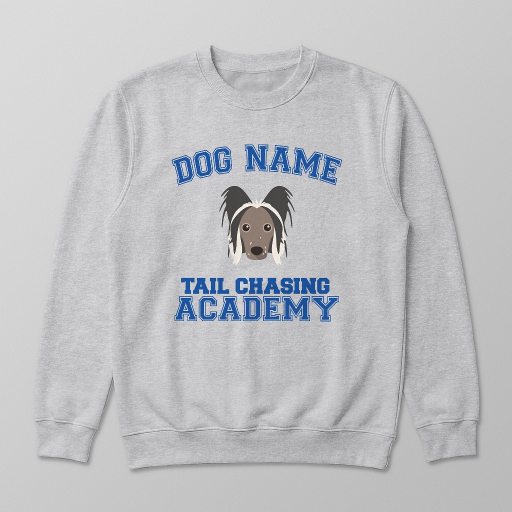 Tail Chasing Academy: Personalized {breedFullName} Sweatshirt