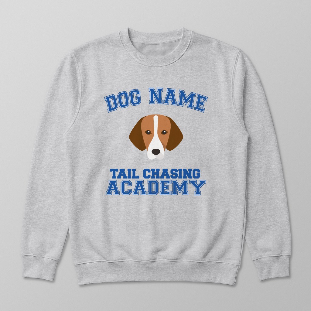 Tail Chasing Academy: Personalized {breedFullName} Sweatshirt