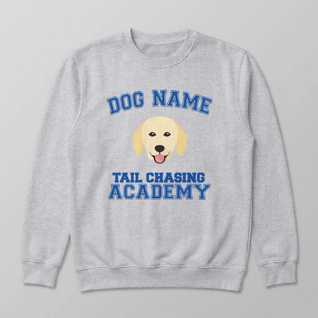 Tail Chasing Academy: Personalized {breedFullName} Sweatshirt