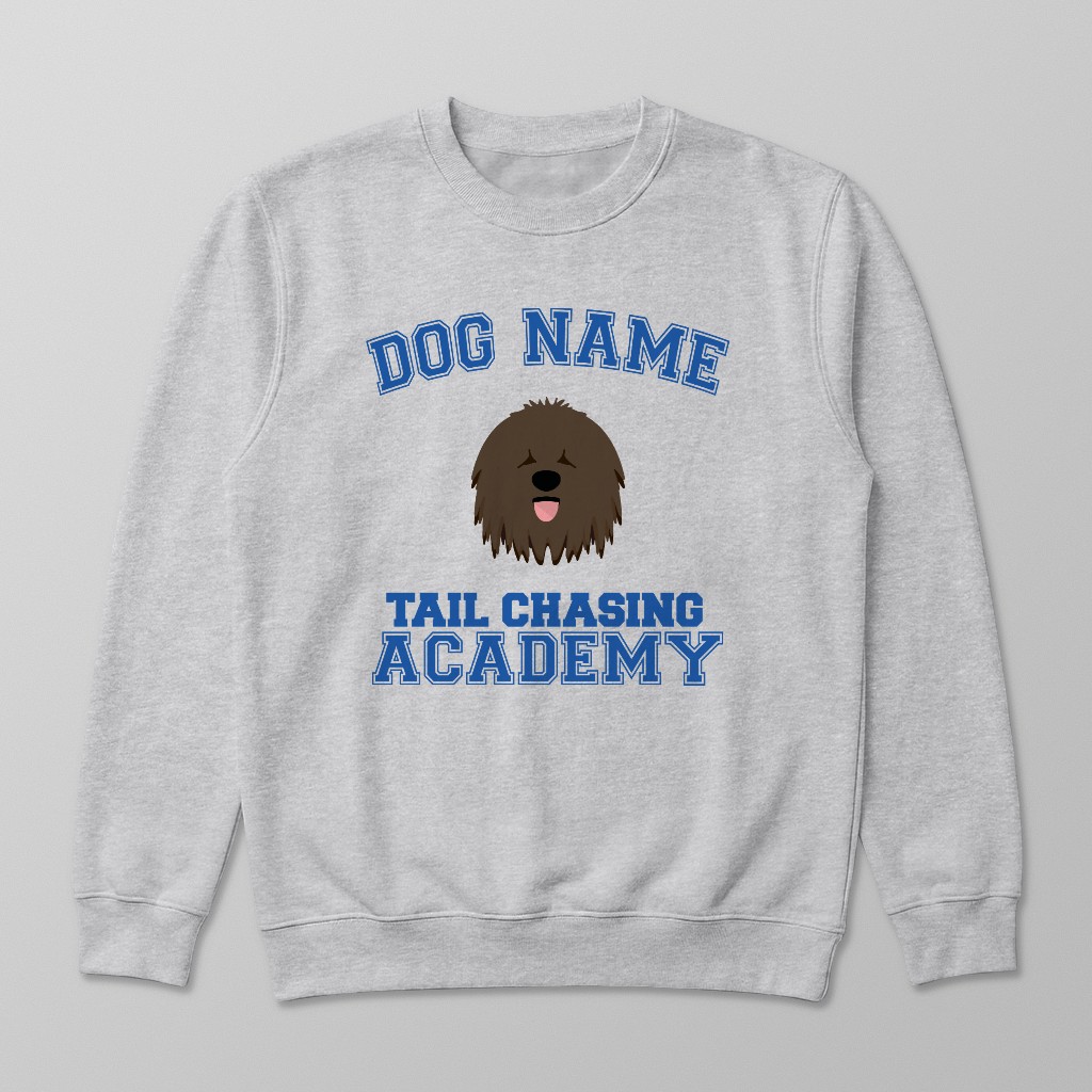 Tail Chasing Academy: Personalized {breedFullName} Sweatshirt