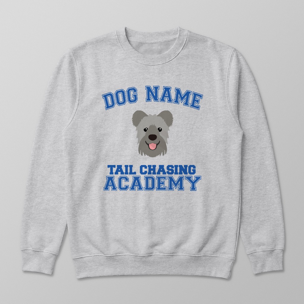 Tail Chasing Academy: Personalized {breedFullName} Sweatshirt