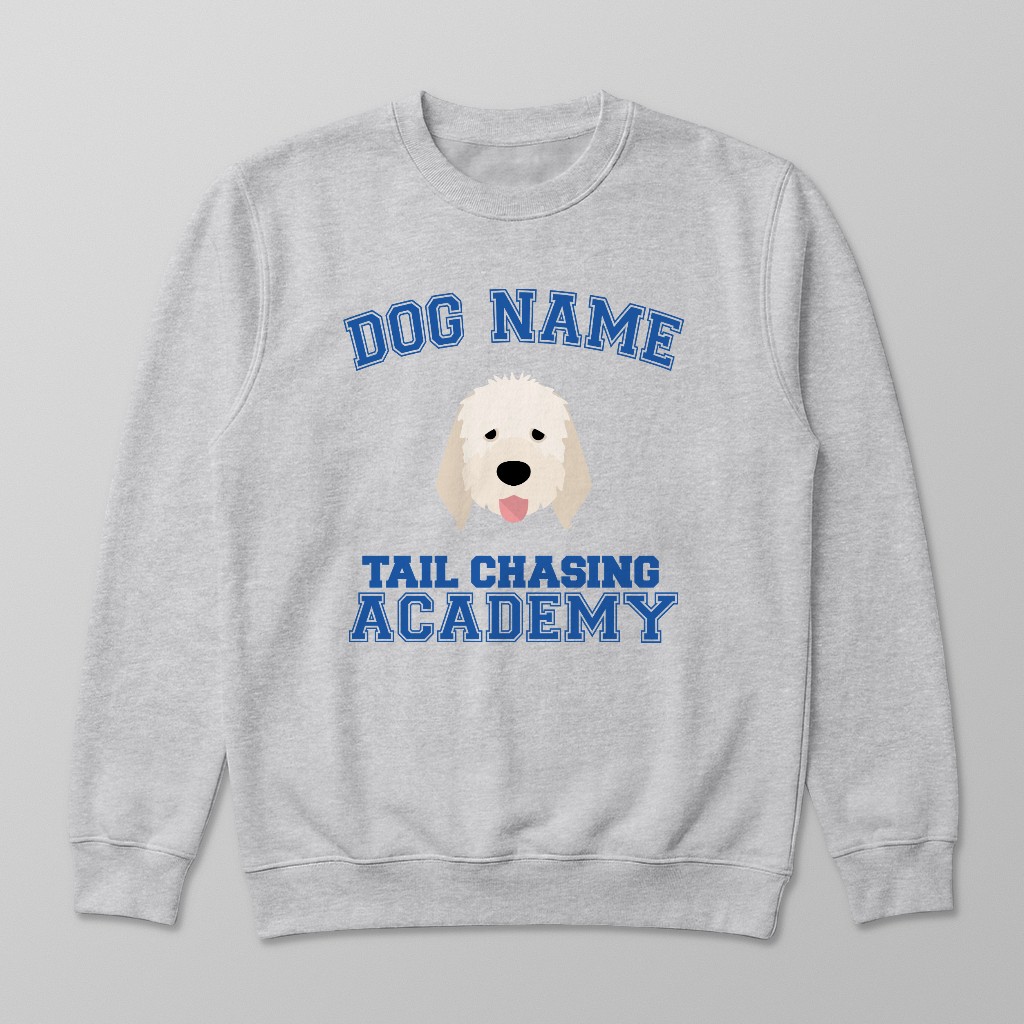 Tail Chasing Academy: Personalized {breedFullName} Sweatshirt