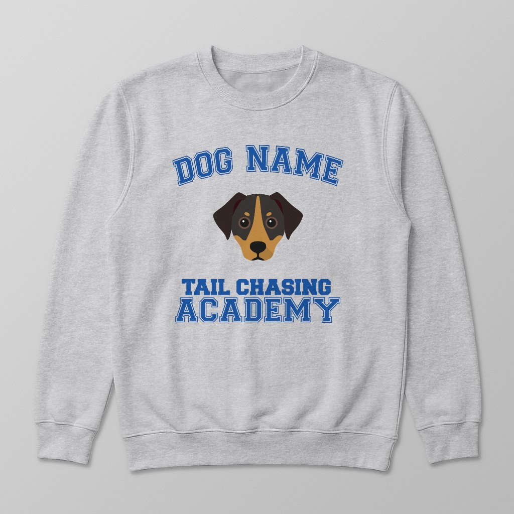 Tail Chasing Academy: Personalized {breedFullName} Sweatshirt