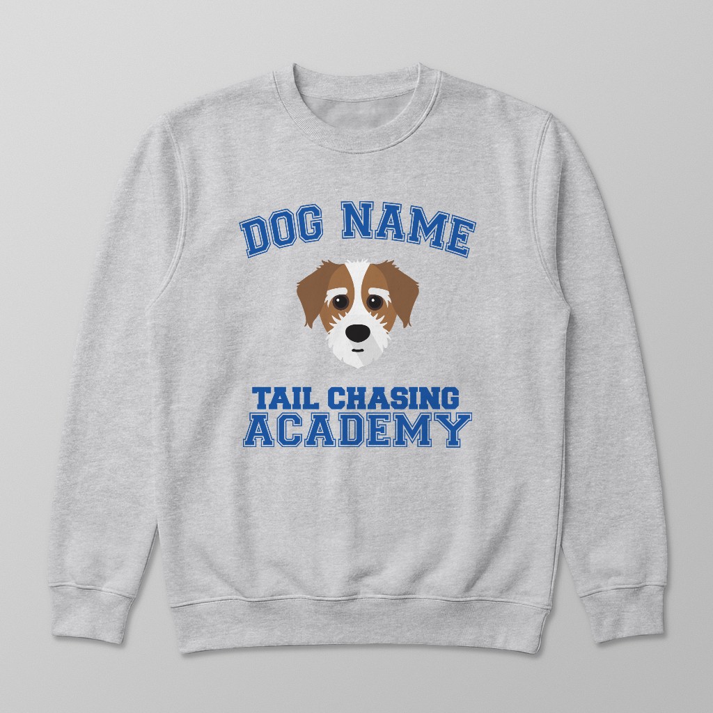 Tail Chasing Academy: Personalized {breedFullName} Sweatshirt