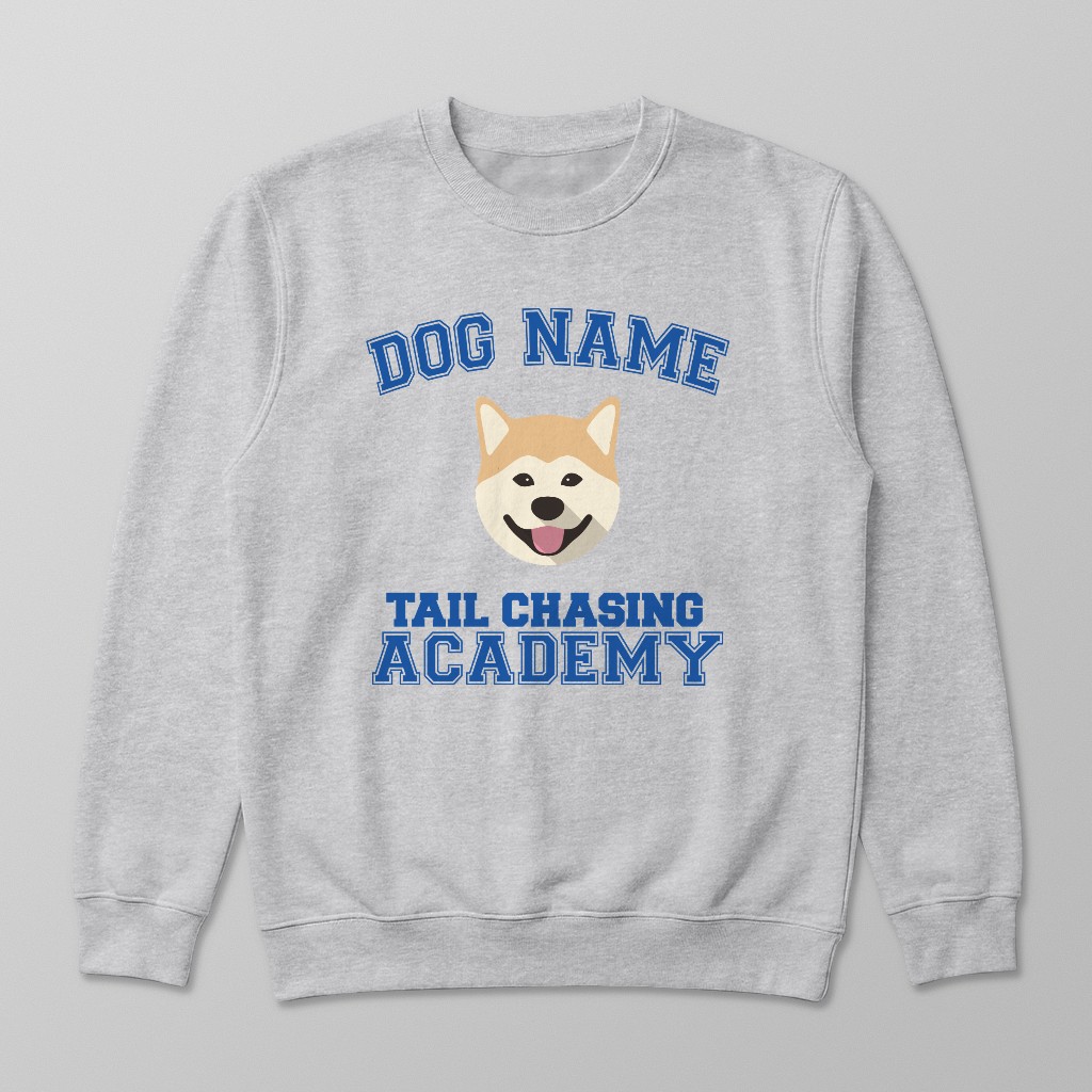 Tail Chasing Academy: Personalized {breedFullName} Sweatshirt