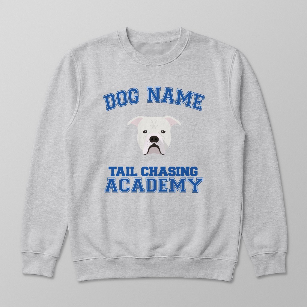 Tail Chasing Academy: Personalized {breedFullName} Sweatshirt