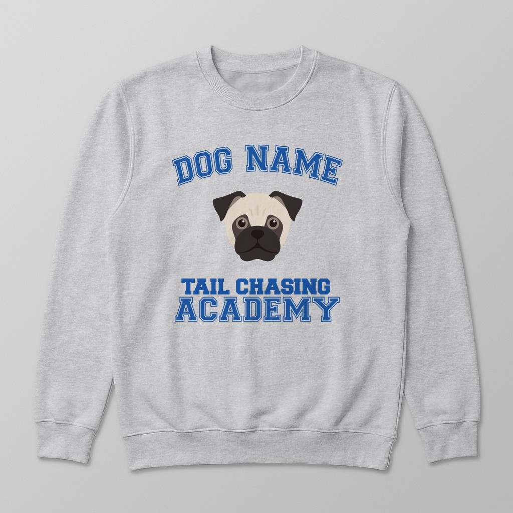 Tail Chasing Academy: Personalized {breedFullName} Sweatshirt