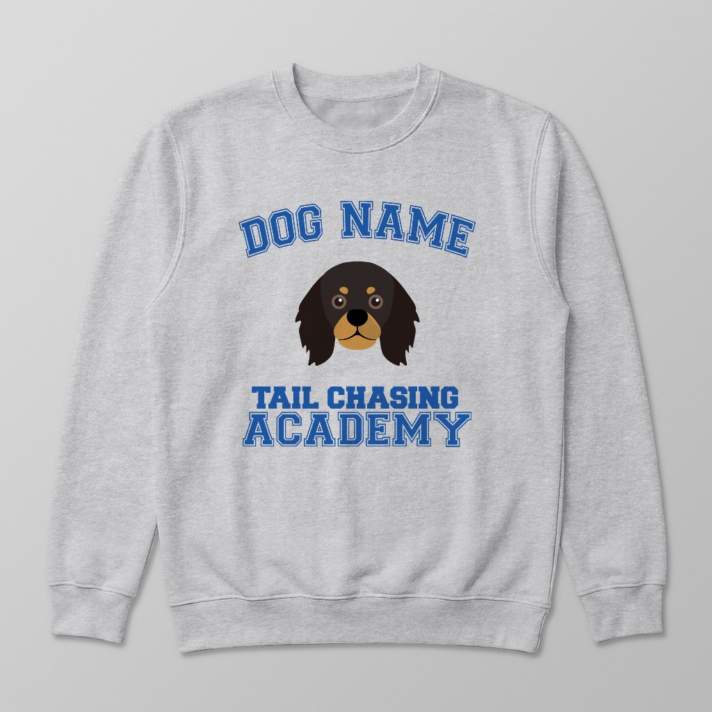Tail Chasing Academy: Personalized {breedFullName} Sweatshirt