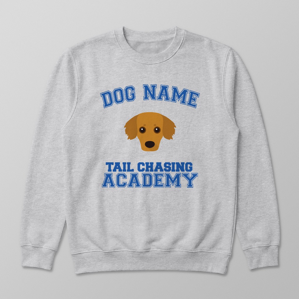 Tail Chasing Academy: Personalized {breedFullName} Sweatshirt