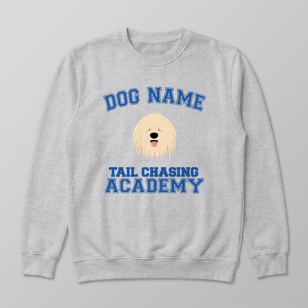Tail Chasing Academy: Personalized {breedFullName} Sweatshirt