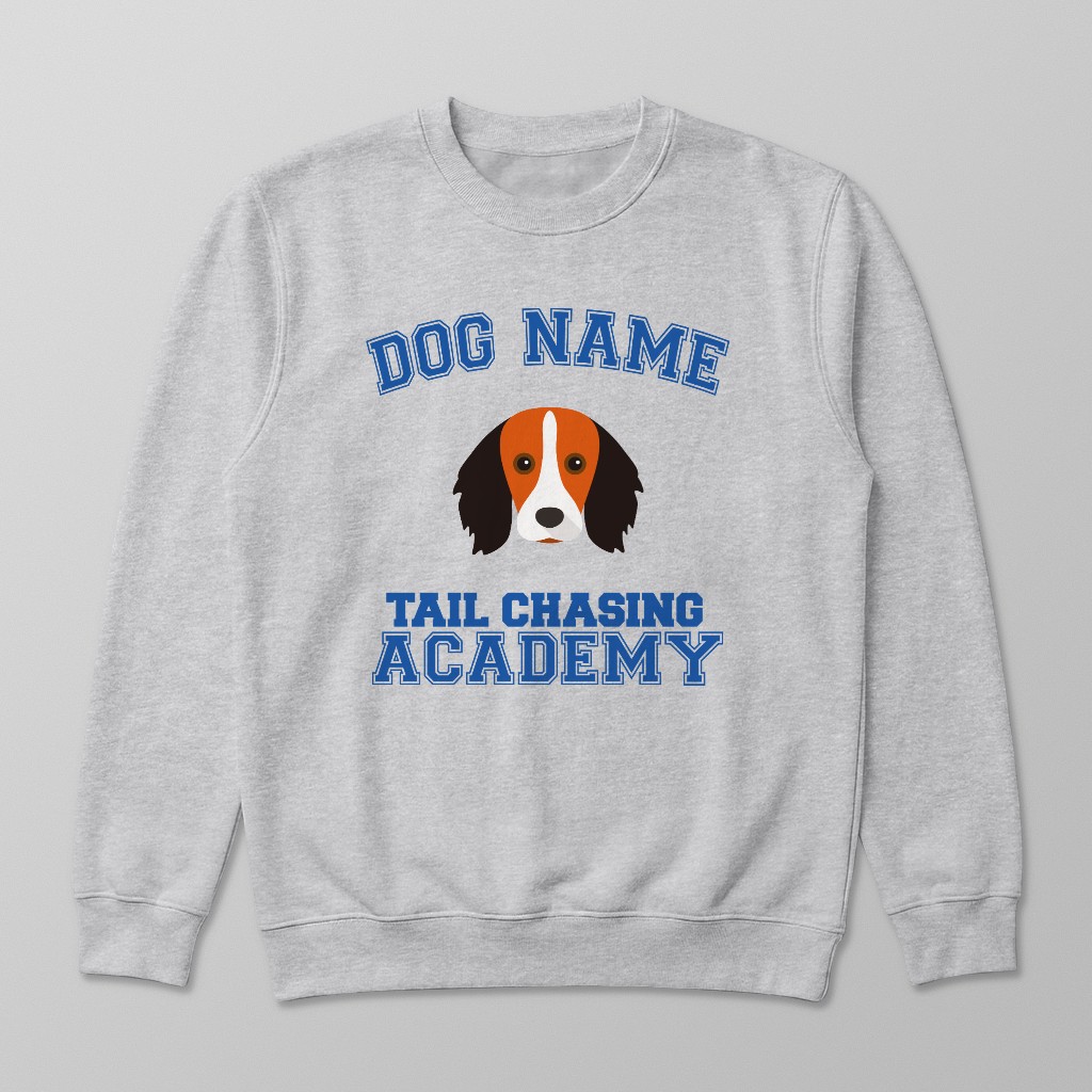 Tail Chasing Academy: Personalized {breedFullName} Sweatshirt