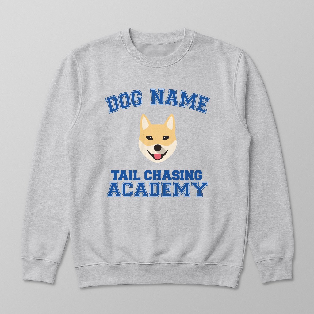 Tail Chasing Academy: Personalized {breedFullName} Sweatshirt