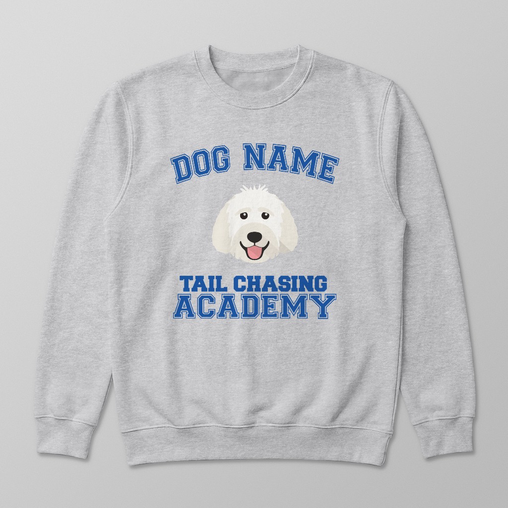 Tail Chasing Academy: Personalized {breedFullName} Sweatshirt