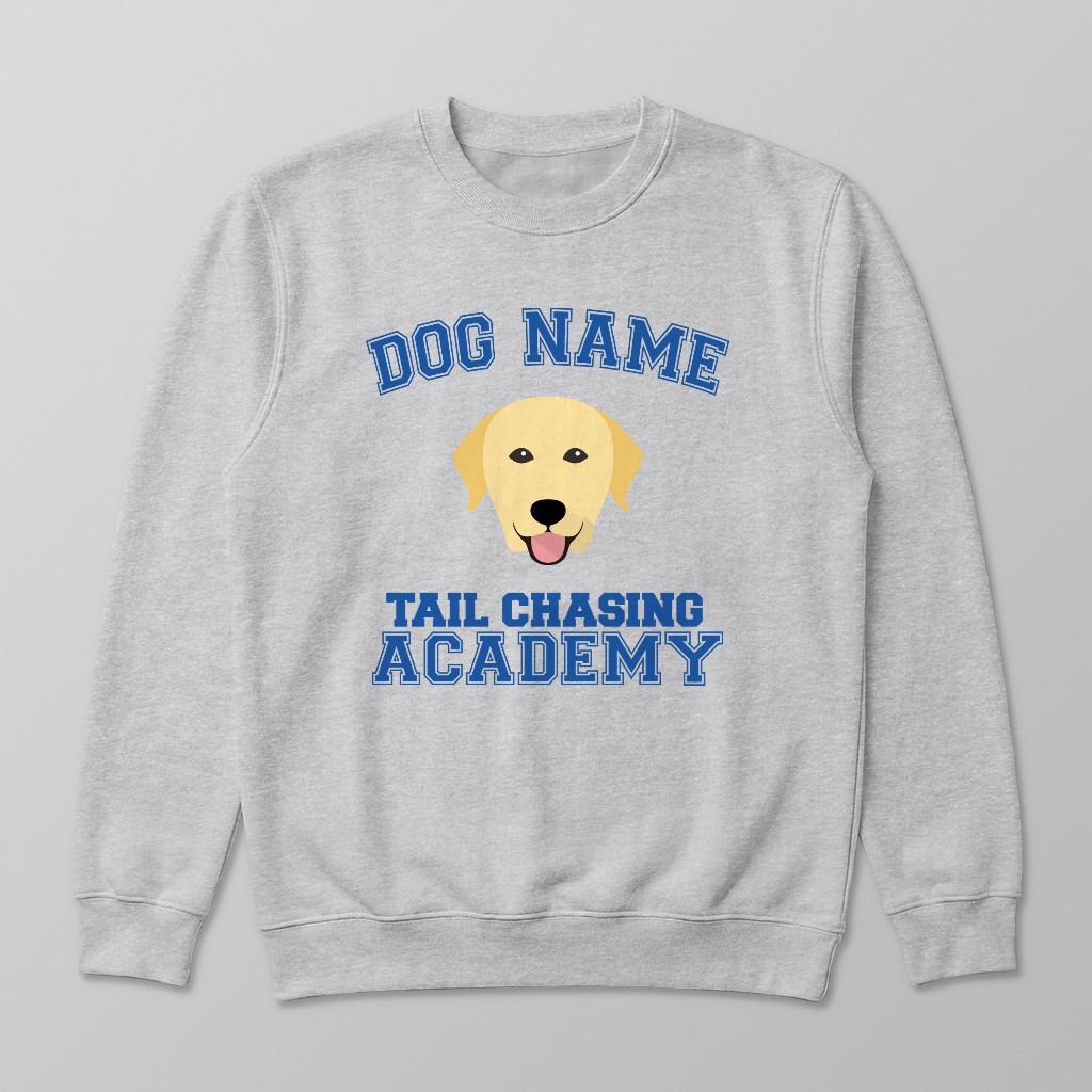 Tail Chasing Academy: Personalized {breedFullName} Sweatshirt