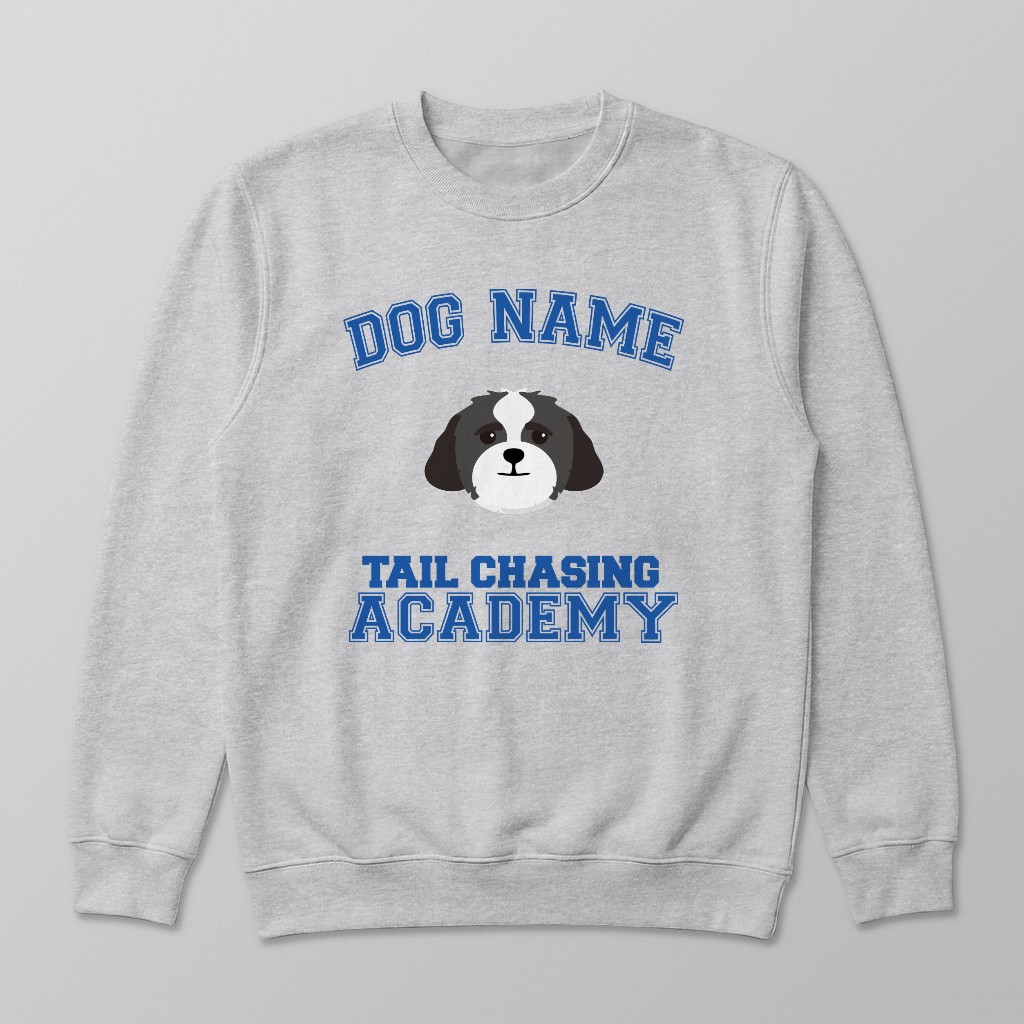 Tail Chasing Academy: Personalized {breedFullName} Sweatshirt