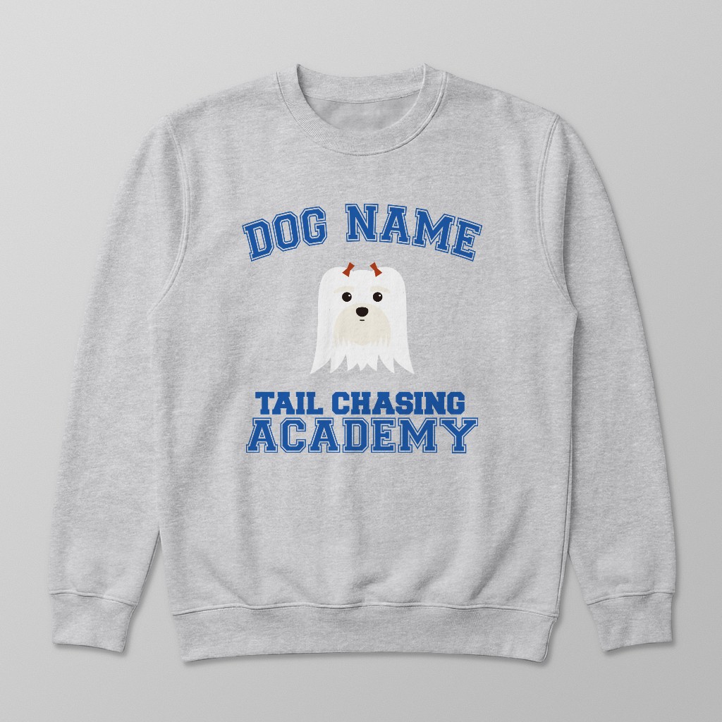 Tail Chasing Academy: Personalized {breedFullName} Sweatshirt
